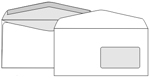 конверт Е65размер: 110х220 ммклей: декстринс внутренней заливкойокно: 45х90мм