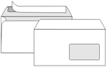 конверт E65размер: 110х220 ммклей: силиконс внутренней заливкойокно: 45х90мм